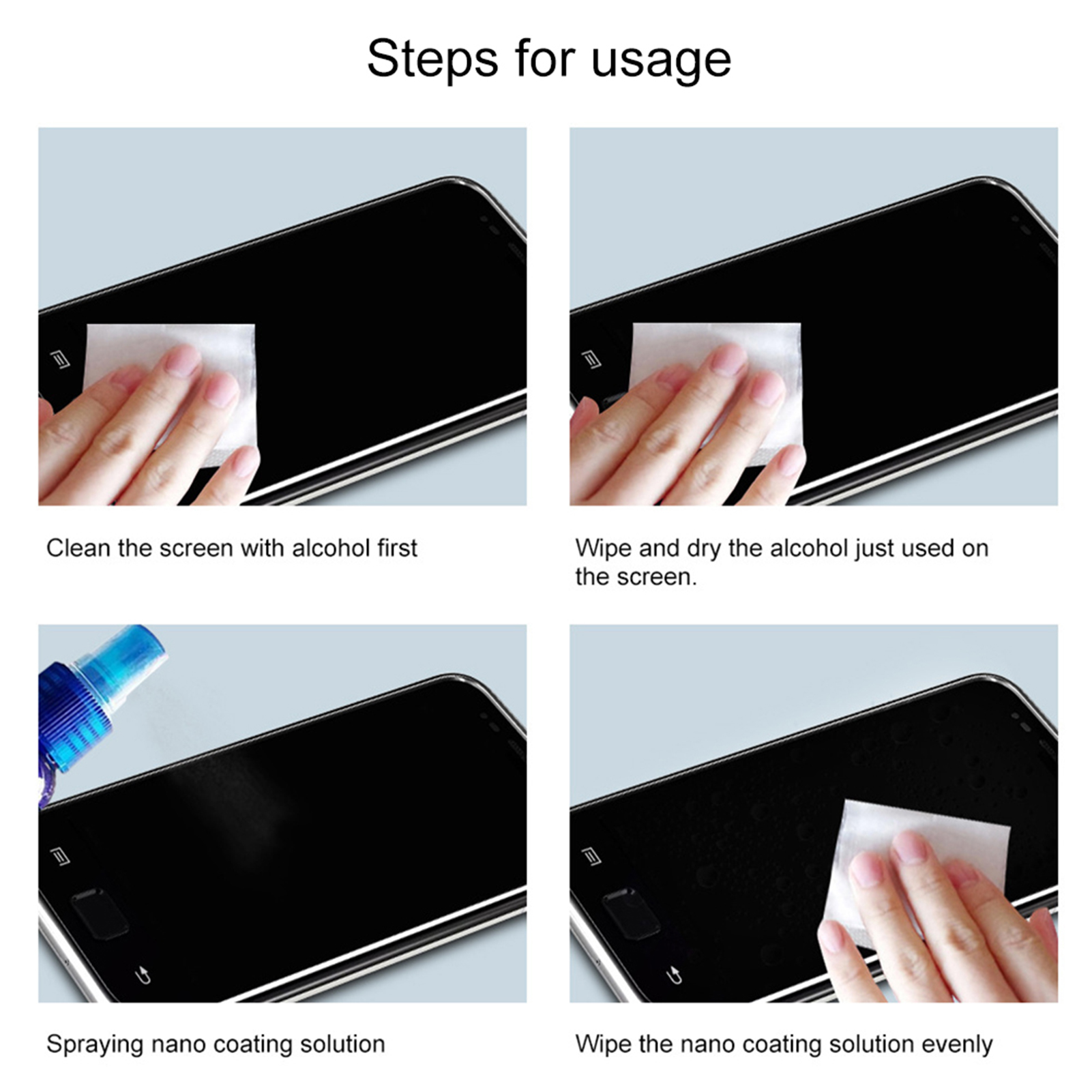 Nano  Screen Protector Fade Fi - Oleophobic Coating Spray avis et prix